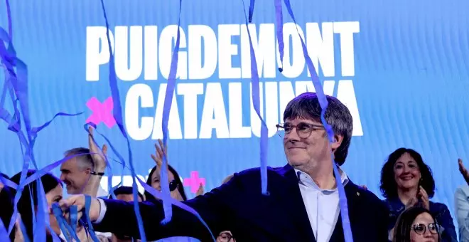 Puigdemont cierra campaña desde Elna erigido como candidato a dar el 'sorpasso' a Illa y volver a presidir la Generalitat